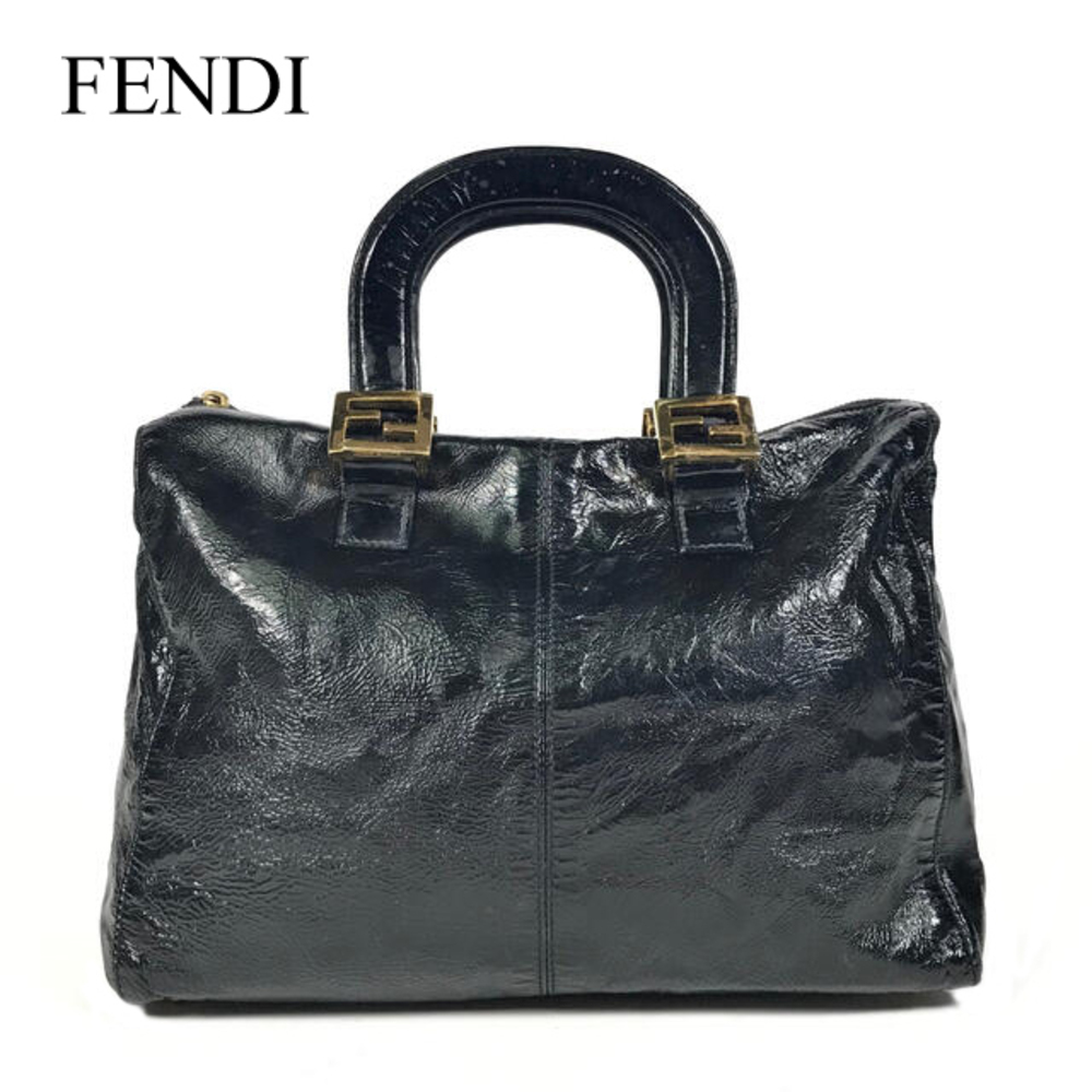 Fendi F shaped Handbag Boston bag